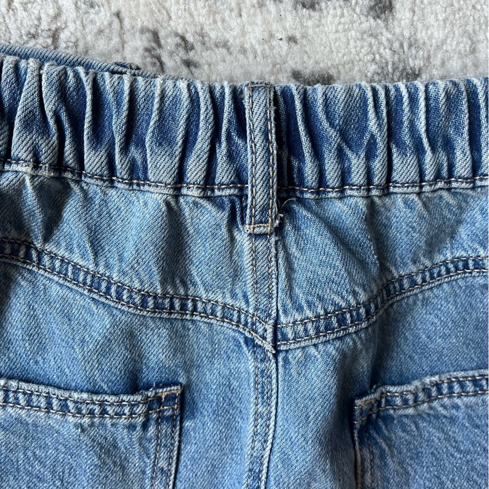Stradivarius Blue Denim Maxi A-Line Skirt size 4 - Picture 6 of 8